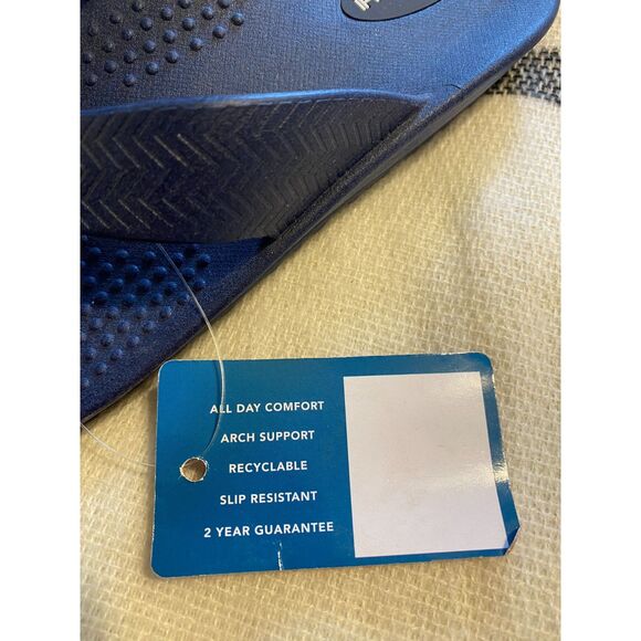 Okabashi Men's Surf Flip Flops NWT Navy Size ML (Men 6-7) - Picture 6 of 9